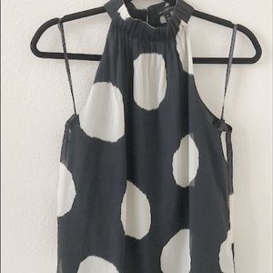 The Limited halter blouse size S with poka dots